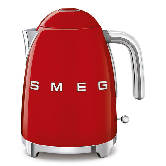 SMEG KLF03 Electric Kettle 1.7L Red – 50’s Retro Style, 2400W Fast Boil, Stainless Steel Body, Premium Italian Design