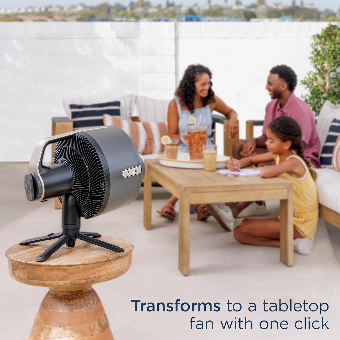 Shark FlexBreeze Pro Mist FA300EU Indoor & Outdoor Fan  Cordless & Corded Misting Pedestal Tabletop Fan
