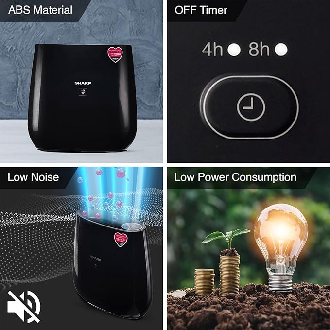Sharp Air Purifier FP-J30M-BK with Patented PCI Technology