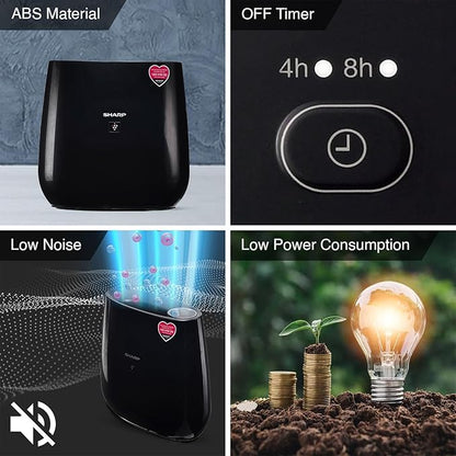 Sharp Air Purifier FP-J30M-BK with Patented PCI Technology