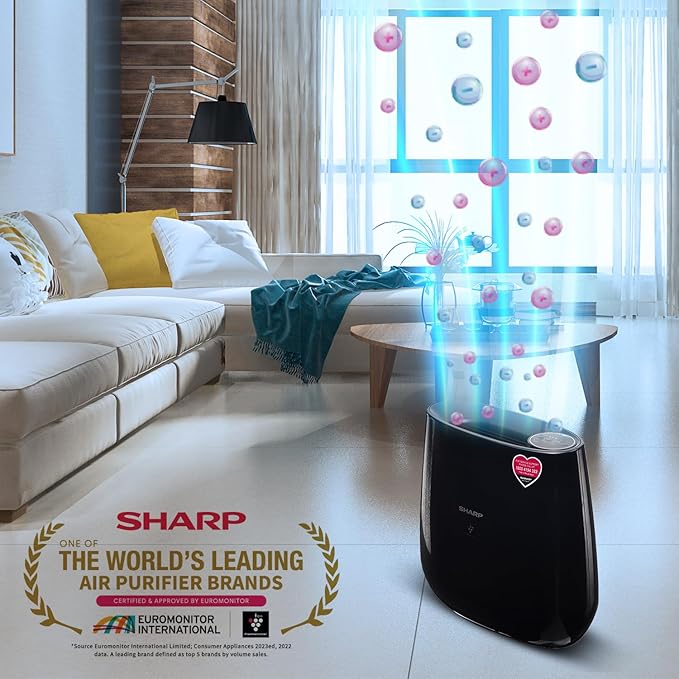 Sharp Air Purifier FP-J30M-BK with Patented PCI Technology