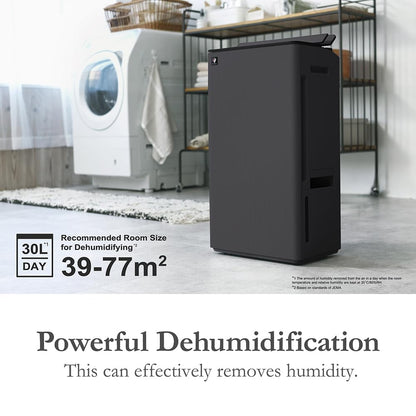 Sharp Dehumidifier with Air Purifier | Dual Louver, Plasmacluster Technology, HEPA Filter, VOC Removal, Clothes & Shoes Drying | Coanda Air Flow | Covers Up to 830 sq ft | Black