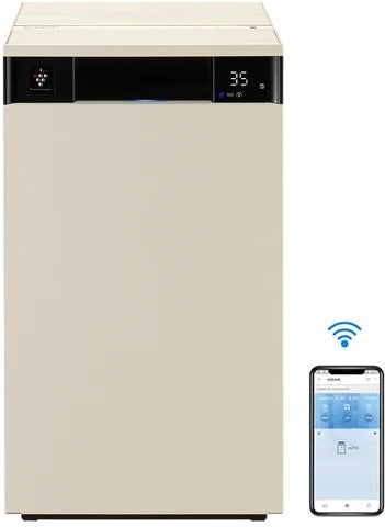 Sharp FX-S120M-H Wi-Fi Enabled Air Purifier for Home up to 930 sq ft with PM2.5 Display & Real-Time Air Quality Monitoring white