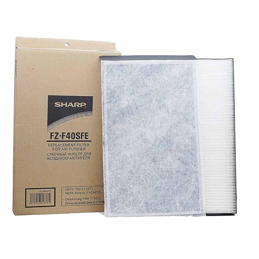 Sharp Original Replacement Filter Set FZ-F40SFE for Sharp Air Purifier FP-F40E-W (White)