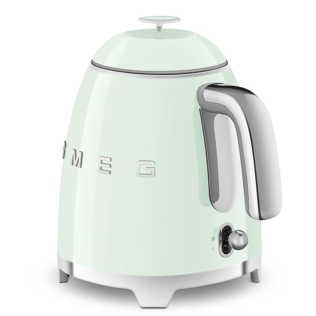Smeg 0.8L Electric Kettle 1400W Pastel Green – Luxury 50’s Retro Style Mini Kettle, Stainless Steel Interior, Compact Portable Design, Auto Shut-Off, KLF05 Premium Italian Brand
