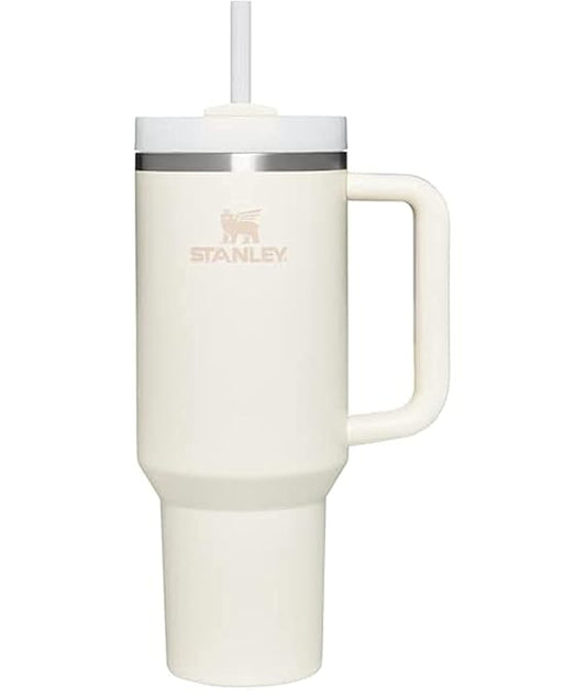 Stanley Quencher H2.0 1.2L Cream 2.0 Tumbler – Vacuum Insulated, Leakproof Lid, Ergonomic Handle, Dishwasher Safe – Ideal for Hot & Cold Beverages"