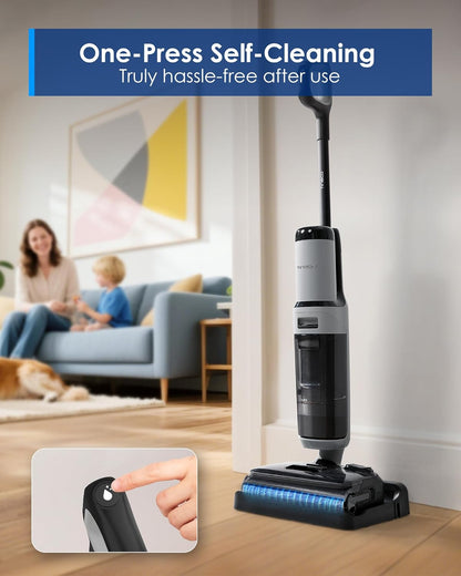 Tineco Floor ONE i5 Stretch Plus 2 Wet & Dry Vacuum Cleaner & Mop  Smart Cordless Floor Washer 180° Flat Design  Self-Cleaning Brush  Pet Hair & Tough Stain Cleaner