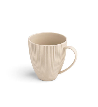 Vogue Diamond Beige Mug Set – 2 x 400ml Ceramic Coffee Mugs