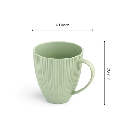 Vogue Diamond Moss Mug Set – 2 x 400ml Ceramic Coffese Mug