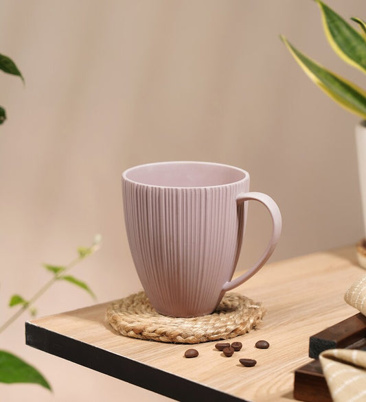 BrandVola Diamond Mug Set – Set of 2 | 400ml Porcelain Coffee Mugs in Elegant Pastel Colors