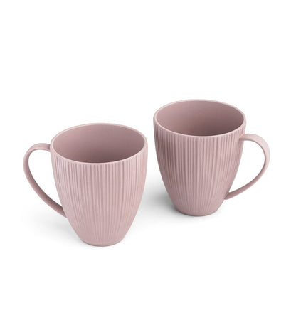 BrandVola Diamond Mug Set – Set of 2 | 400ml Porcelain Coffee Mugs in Elegant Pastel Colors
