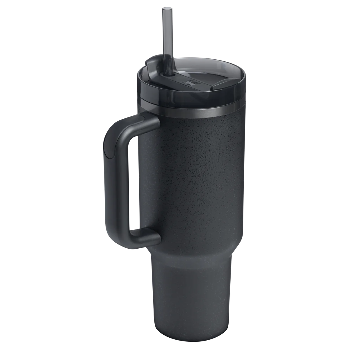 Stanley Quencher H2.0 FlowState Stainless Steel Vacuum Insulated Tumbler with Lid and Straw for Water, Iced Tea or Coffee, Smoothie and More, Black 2.0, 40 fluid ounces  1.18 L