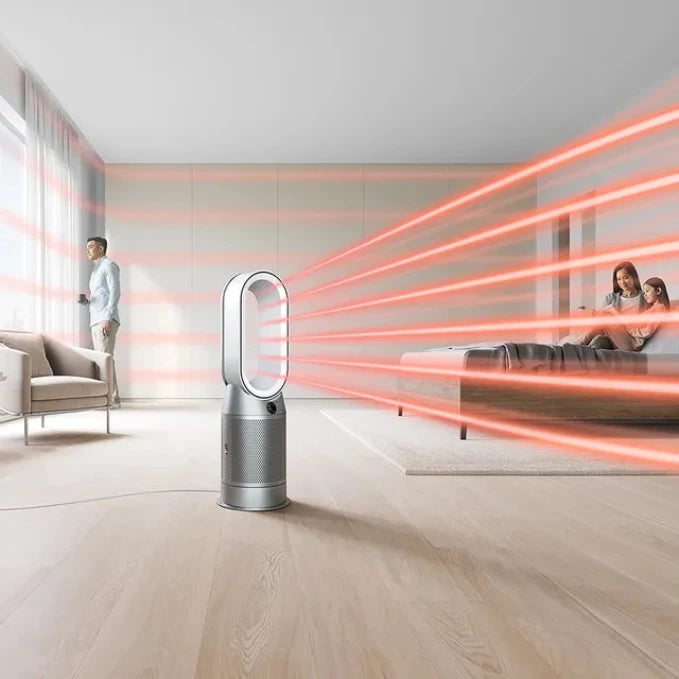 Purifier Hot+Cool Air Purifier with heater (White/Silver)