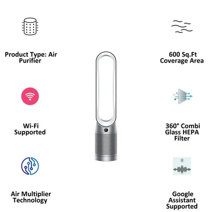 Dyson TP07 Air Purifier with Air Multiplier™ Technology – HEPA H13 Filter, WiFi Enabled, Cools & Purifies, Smart Auto Mode