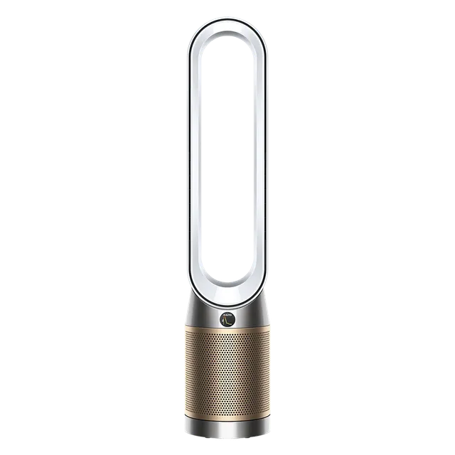 Dyson TP09 Air Purifier with Formaldehyde Filter – HEPA H13, Bladeless Fan & Air Multiplier Technology (White/Gold)