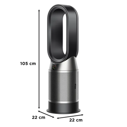 Purifier Hot+Cool Air Purifier with heater (Black/Nickel)