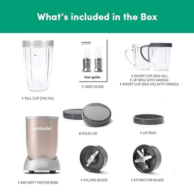 Nutribullet Pro 900W (Champagne Gold)